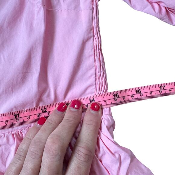 Tuckernuck Hyacinth House Ruched Puff Sleeve Barbie Mini Dress Pink - Picture 7 of 9